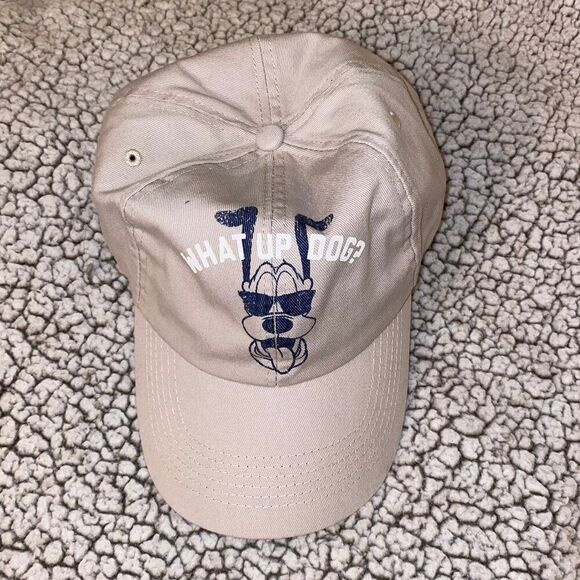 Disney Parks Unisex Beige Tan Pluto Dog Baseball Cap NWT - Picture 2 of 6